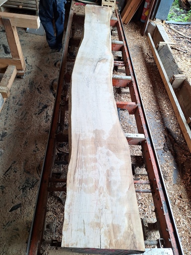 [PL-FRE-940-2] Plateau Frêne 38 x 460-470 x 3850 mm de la boule 940 - 2