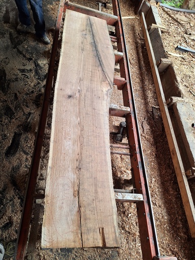 [PL-CHR-942-4] Plateau Chêne Rouge 53 x 470-580 x 2590 mm de la boule 942 - 4