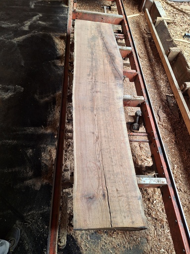 [PL-CHR-942-5] Plateau Chêne Rouge 53 x 470-550 x 2590 mm de la boule 942 - 5