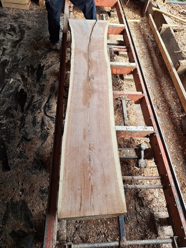 [PL-CHR-943-4] Plateau Chêne Rouge 53 x 390-430 x 2420 mm de la boule 943 - 4