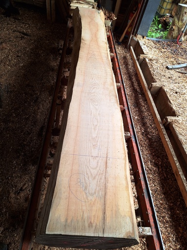 [PL-FRE-954-1] Plateau Frêne 43 x 400-480 x 4030 mm de la boule 954 - 1