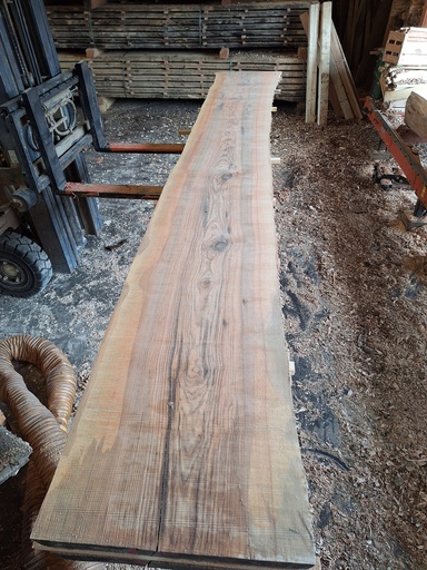 [PL-FRE-954-2] Plateau Frêne 43 x 470-530 x 4030 mm de la boule 954 - 2