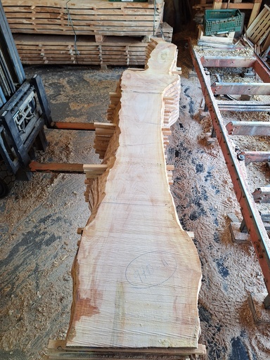 [PL-PLA-970-11] Plateau Platane 18 x 300-510 x 4000 mm de la boule 970 - 11