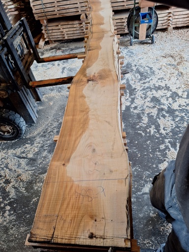 [PL-MER-982-7] Plateau Merisier 28 x 220-360 x 3980 mm de la boule 982 - 7