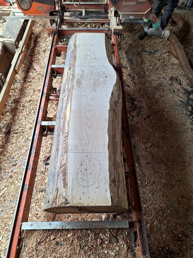 [PL-CHR-983-1] Plateau Chêne Rouge 53 x 310-400 x 2000 mm de la boule 983 - 1