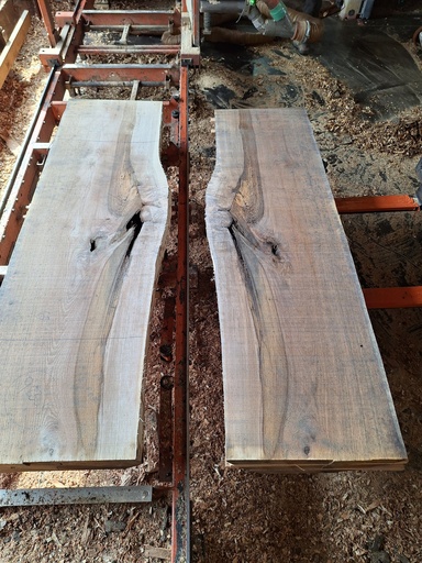 [PL-CHR-983-4] Plateau Chêne Rouge 53 x 570-600 x 2000 mm de la boule 983 - 4