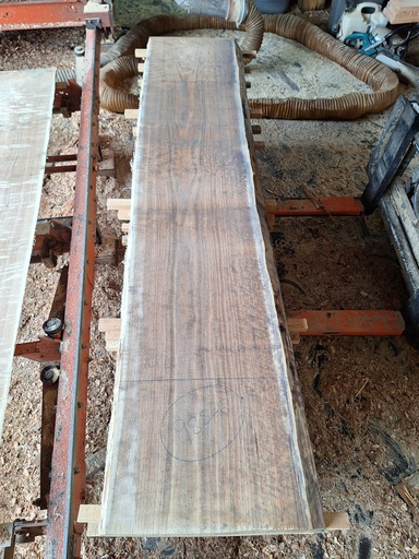 [PL-CHR-985-6] Plateau Chêne Rouge 53 x 410-420 x 2000 mm de la boule 985 - 6