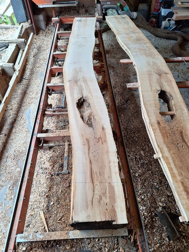 [PL-MER-986-3] Plateau Merisier 43 x 360-430 x 4030 mm de la boule 986 - 3