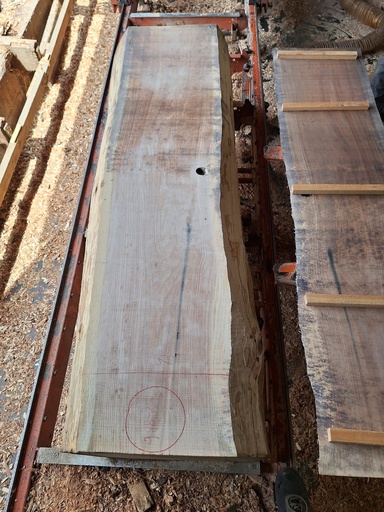 [PL-CHR-988-2] Plateau Chêne Rouge 53 x 430-460 x 1980 mm de la boule 988 - 2