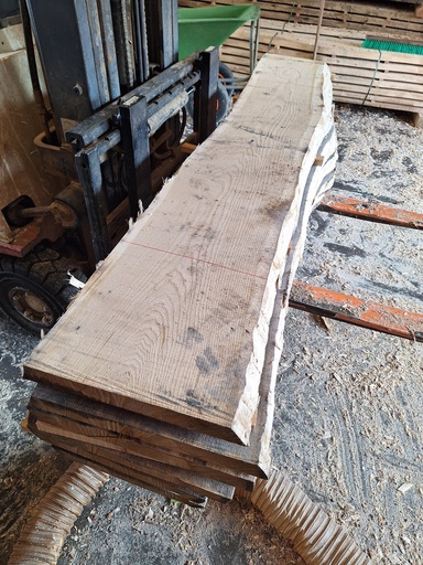 [PL-CHR-989-6] Plateau Chêne Rouge 43 x 300-330 x 1980 mm de la boule 989 - 6