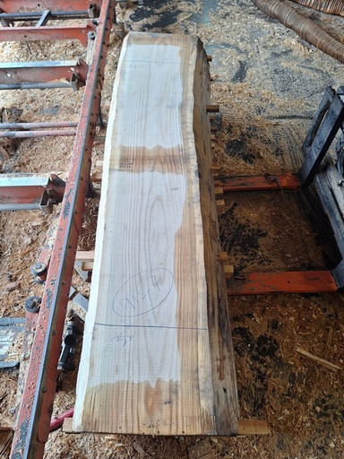 [PL-CHR-993-7] Plateau Chêne Rouge 43 x 350-400 x 2000 mm de la boule 993 - 7