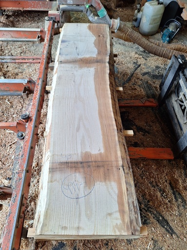 [PL-CHR-994-7] Plateau Chêne Rouge 53 x 400-470 x 2000 mm de la boule 994 - 7