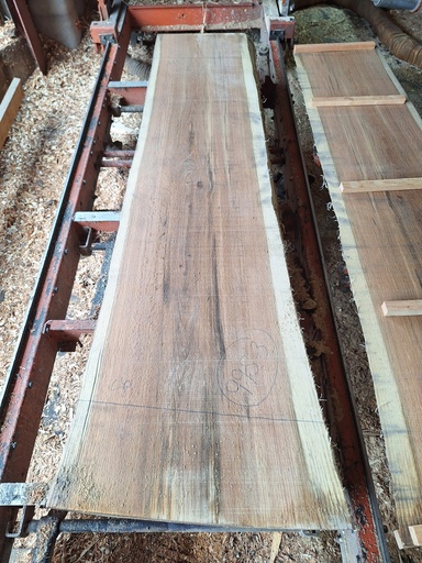 [PL-CHR-995-3] Plateau Chêne Rouge 43 x 440-560 x 2020 mm de la boule 995 - 3