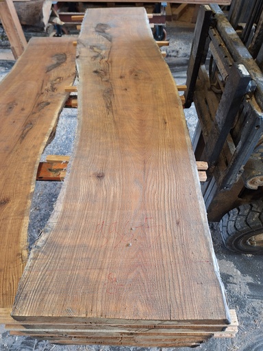 [PL-CHR-996-5] Plateau Chêne Rouge 43 x 420-460 x 1990 mm de la boule 996 - 5