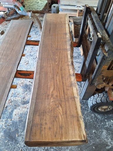 [PL-CHR-1000-3] Plateau Chêne Rouge 28 x 360-400 x 1950 mm de la boule 1000 - 3