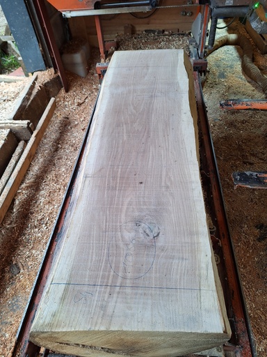 [PL-CHR-1056-1] Plateau Chêne Rouge 83 x 540-570 x 2030 mm de la boule 1056 - 1