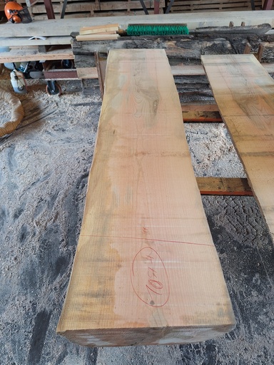 [PL-FRE-1057-4] Plateau Frêne 28 x 440-450 x 2040 mm de la boule 1057 - 4