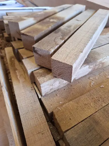 [SE-CHE-38x38x300] Carrelet Chêne Commun - 35 x 35 x 300