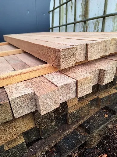 Poteau Chêne Commun - 58 x 58 x 1000